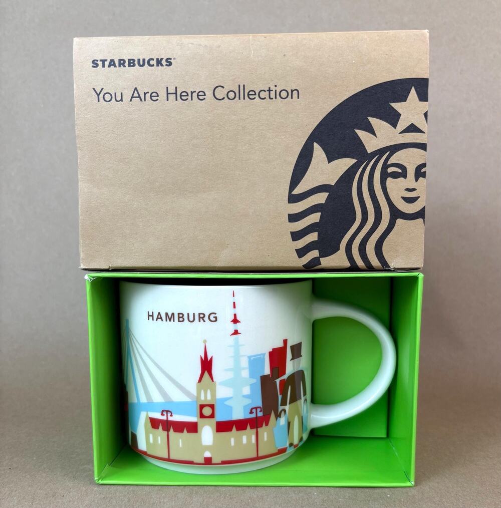 Starbucks Hamburg mug, “You Are Here” collection, original box no sticker. 14 oz